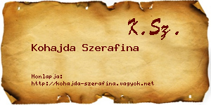 Kohajda Szerafina névjegykártya